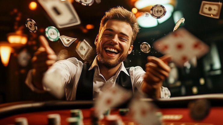 Detailed result entry for a live blackjack hand showing dealer cards and settlement